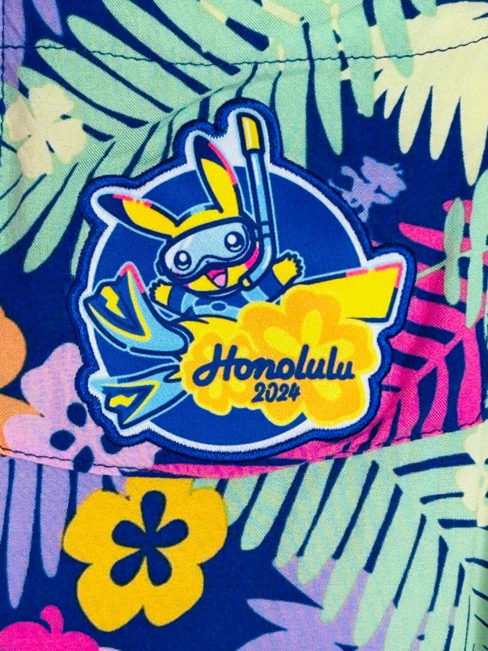 Exclusive Pokemon 2024 World Championships Honolulu Hawaii Aloha Shirt - Large